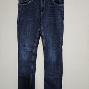Levi's Levis Performance  Dark Indigo Slim Straight Jeans Size 14 Stretch Denim